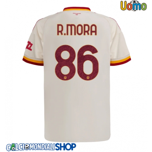 Maglie da calcio AS Roma Rodrigo Mora #86 Seconda Maglia 2026-27 Manica Corta